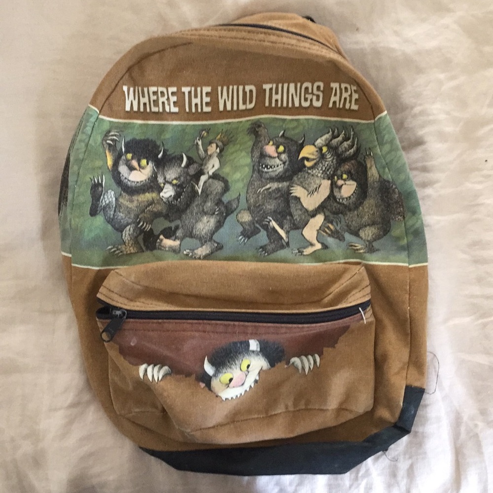 Vintage "Where The Wild Things Are" kid's backpack